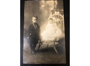 Real Photo Postcard African American Children