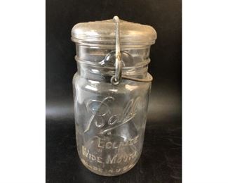 One of a number of Ball Eclipse Wide Mouth Canning Jars with bale handles