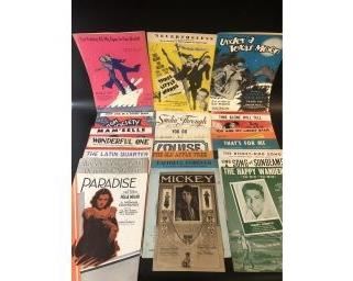 Vintage 1920;s-50's Sheet Music,  Bing Crosby, more
