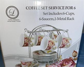Lorren Home Trends Coffee Set Service for 6 New $12.00