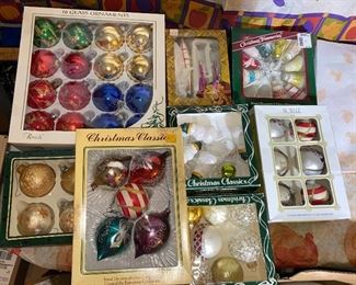 7 Boxes of Ornaments $20.00
