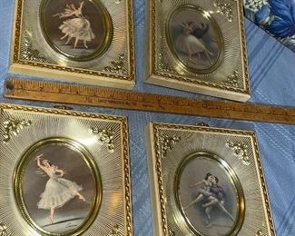 Set of 4 Ballet Framed Prints by Carina $40.00