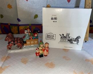 Lefton's Colonial Village Family Wagon plus other figures $10.00