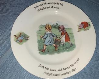 Jack and Jill Nursery Rhyme Plate $8.00