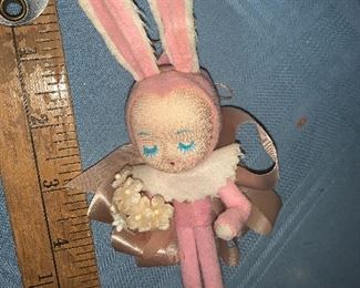 Napco Felt Pixie Bunny Rabbit Ornament $25.00
