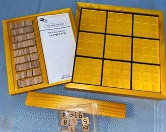 Sudoku Wood Game $10.00