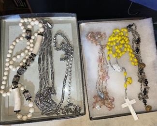 5 Necklaces and Rosary $14.00