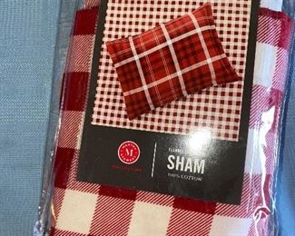 Martha Stewart Flannel Standard Sham 100% Cotton New $10.00