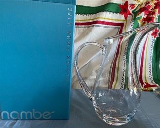 Nambe Moderne Pitcher 11" new in box $46.00