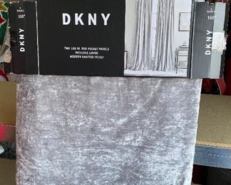 DKNY Modern Knotted Velvet Set of 2 50x108 inches $45.00