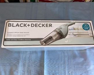 Black and Decker Hand Vacuum New, Box is dented on the other side $19.00