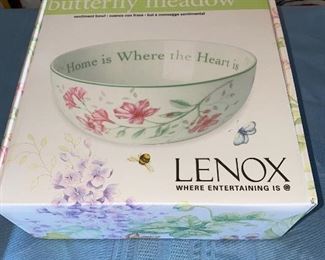 Lenox Butterfly Meadow Home is Where the Heart is Bowl $8.00