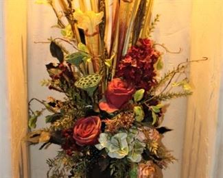 We have a pair of these beautiful flower arrangements.