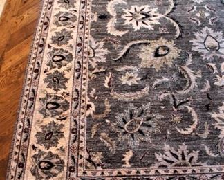 Hand knotted, high quality rug.  Located in office.                                            8 x 10