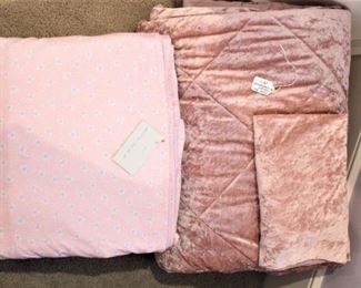 Lots of bedding items.