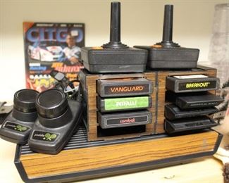 Atari with games.