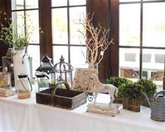 So many beautiful pieces of home decorating items.