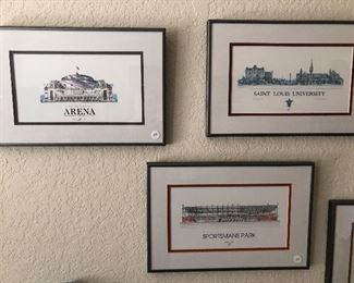 Prints of St. Louis attractions