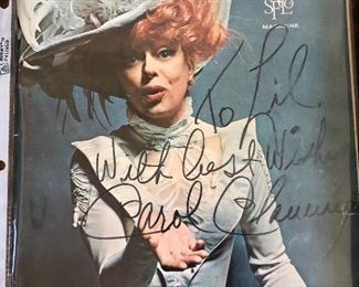 Carol Channing  signed magazine