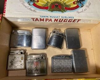 Assorted Zippos and Others Butane Lighters