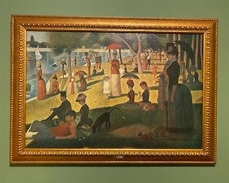 Oil on Canvas Museum Quality - George Seurat - Sunday Afternoon on the Island of La Grande Jatte 