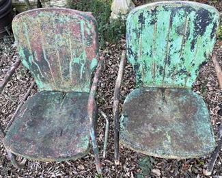 Antique Metal Chairs