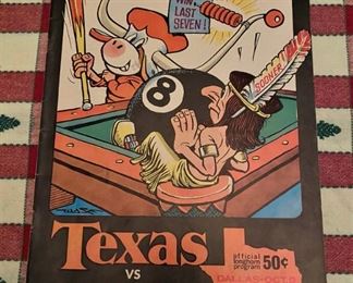 Vintage Original 1966 Texas vs Oklahoma Program