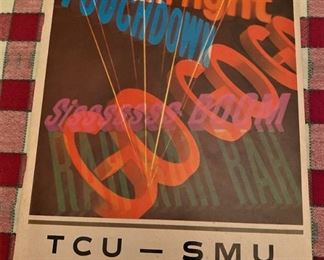Vintage Original 1966 TCU - SMU Program