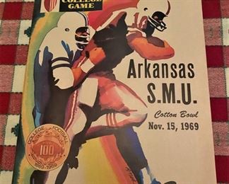 Vintage Original 1969 Arkansas - SMU Program