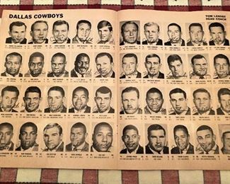 Vintage Original 1967 Dallas Cowboys Autograph Book, Shows Stats and Teams Signature Autographs.