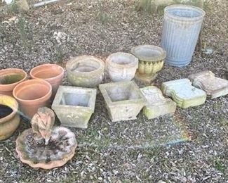 WE HAVE A LARGE COLLECTION OF PLANTERS POTS