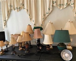 JUST A FEW OF THE LAMPS WE HAVE.