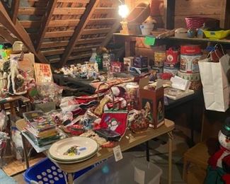 LOTS AND LOTS OF VINTAGE CHRISTMAS GOODIES TO CHOOSE FROM.