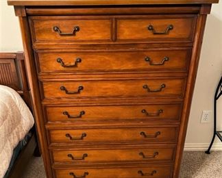 MID CENTURY 7- DRAWER CHEST OF DRAWERS BY WHITE FURNITURE.