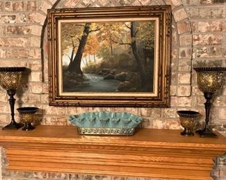 VINTAGE ORIGINAL FRAMED OIL