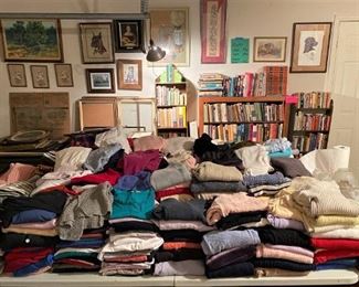 LOTS AND LOTS OF WONDERFUL SWEATERS, MANY STILL WITH TAGS!