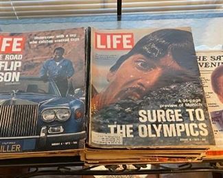 VINTAGE LIFE AND SATURDAY EVENING POST MAGAZINES.
