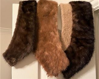 MORE VINTAGE MINK COLLARS.