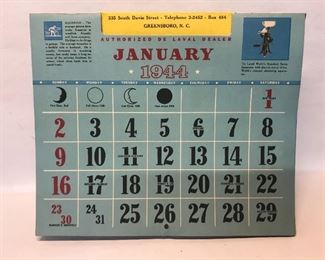 Nice 1944 calendar