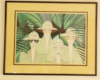 Robin Morris. Signed Lithograph. "The Expedition"