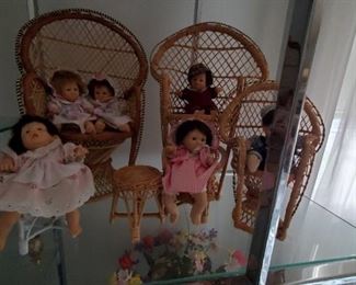 Collection of small dolls