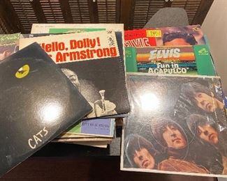 Albums and 2 Turntables.  Don’t like vinyls ?  Boxes of CDs too!