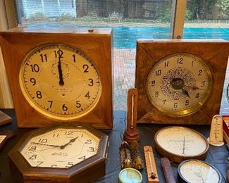 Clocks and cool thermometers 