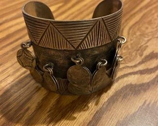 Fabulous large Southwest (Thunderbirds) Frank Patania Cuff Bracelet. Silver. A must see!!  A must have!!