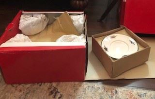 O'Tannebaum Dishes, still in box, wrapped, never used