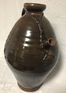 Medium ceramic handmade jug. About 2' tall. 