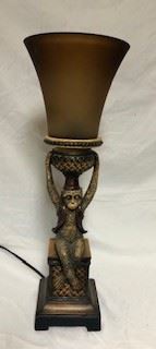 Yes, more Monkey Business!!!!! Brass painted lamp. 