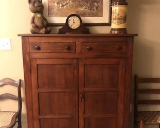 ANTIQUES SIDE CABINET
