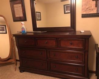ASHLEY FURNITURE PORTER  DRESSER WITH MIRROR