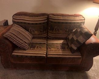 BROWN HORSE LOVESEAT